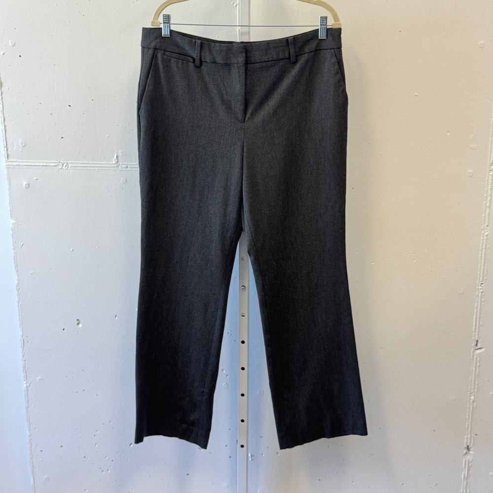 Talbots Barely Boot Dress Pants Charcoal Grey Heather 14 183016539 Professional